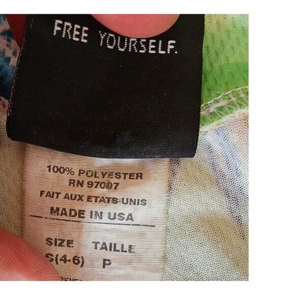 SheBeest Half Zip Tropical Cycling Jersey, Back Pockets, Bicycle, Touring, Sz S - Picture 6 of 6